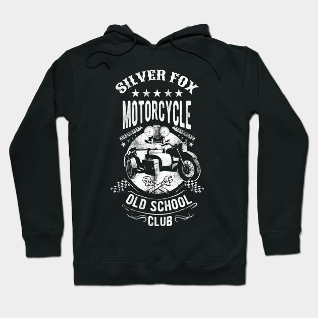 Silver Fox Motorcycle Club Hoodie by LittleBean